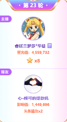 疯狂上票450万！兰梦莎险些被夺走擂主