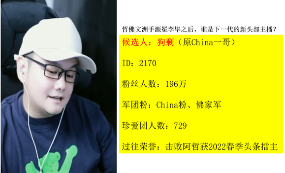 新人换旧人，新十大头部主播出炉