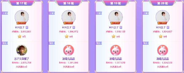 苏子5022万星光闪耀周星登天梯！