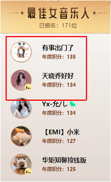 微凉与乔好好女音组要必争？