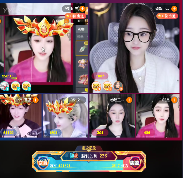 文儿参加团战，众豪支持通关！