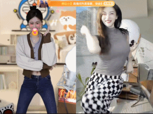 苦练舞功！微凉猫咪动感双人舞