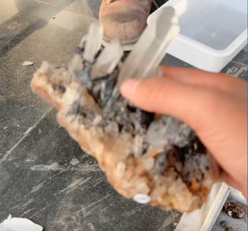 有喜老家直播，户外看水晶！