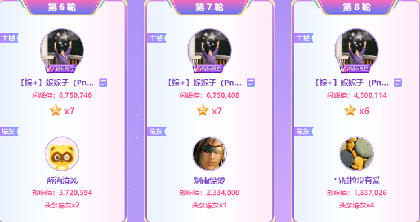 1800万票！妮妮子夺三轮20星头条