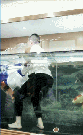 K哥秒榜，王小源跳鱼缸捞锦鲤！