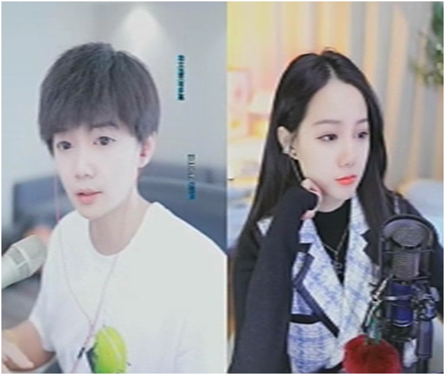 美人哥后台VP好几十，独宠浅蓝