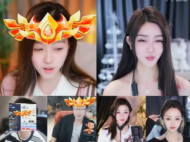 阿毕浅蓝成挂件，她家神豪打懵娱加三大电母
