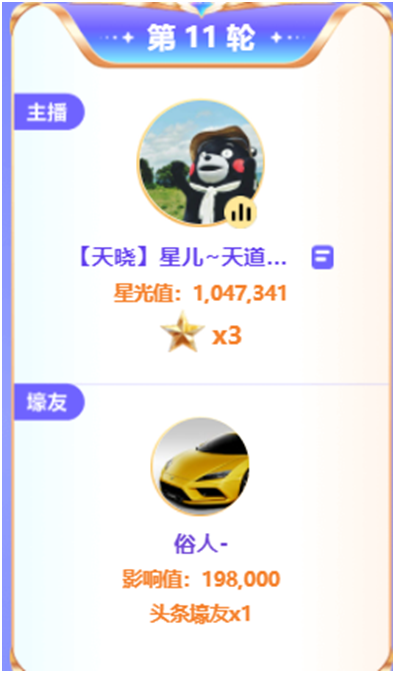 她激战兰梦莎，百万票夺3星头条！