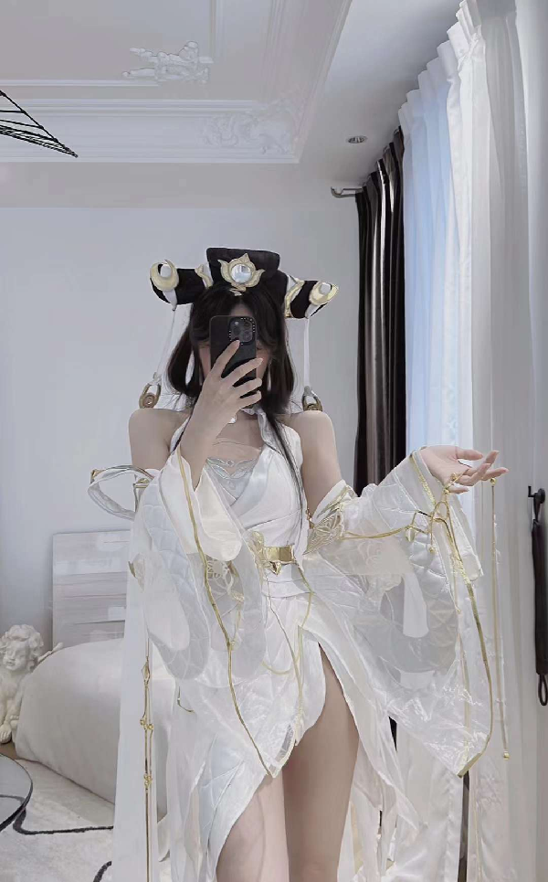 媚娘最新cos，国服大乔绝美妆容