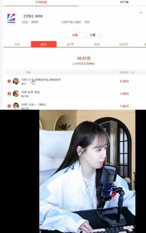 李先生继续停播，华矩流水稳定