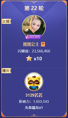 登10星殿堂，百度电母她打最高票