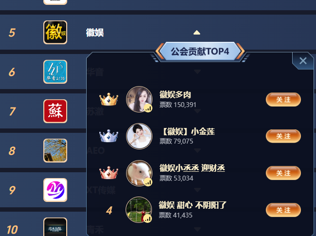 电母无数的老牌财力公会徽娱征战公会赛