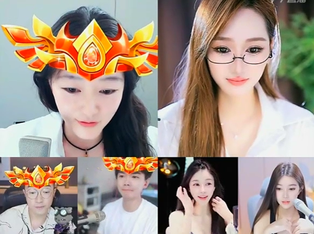 礼物太多晃眼了，美人哥全程保驾深蓝