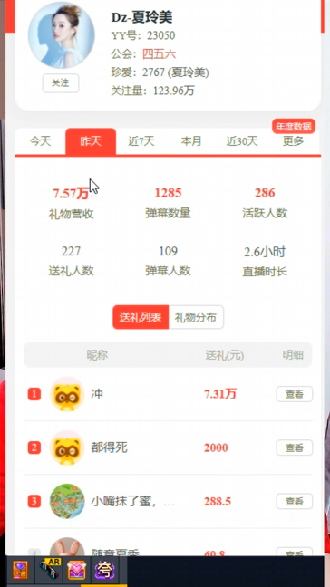 夏玲美再获超级神豪力挺