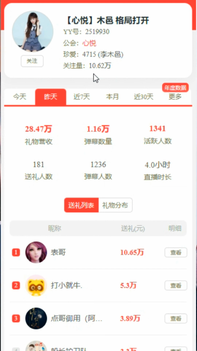 二哥豪刷，木邑吃饱，全YY第一