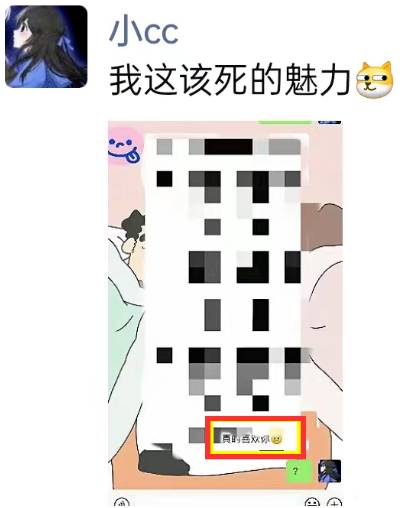 被长文表白，小CC晒图