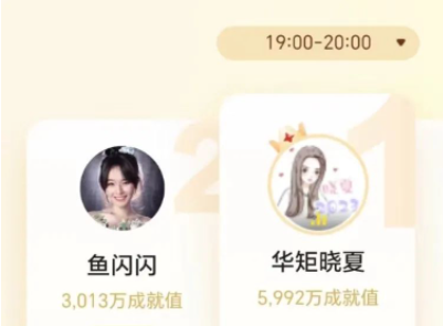 探戈起飞，晓夏拿下小时榜